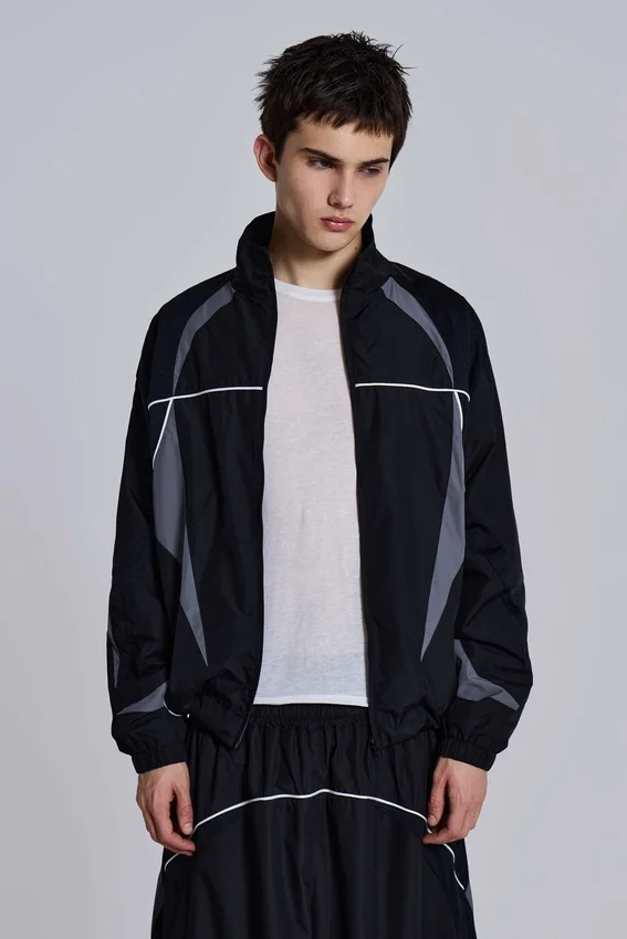 Veste Vapor noire à empiècements