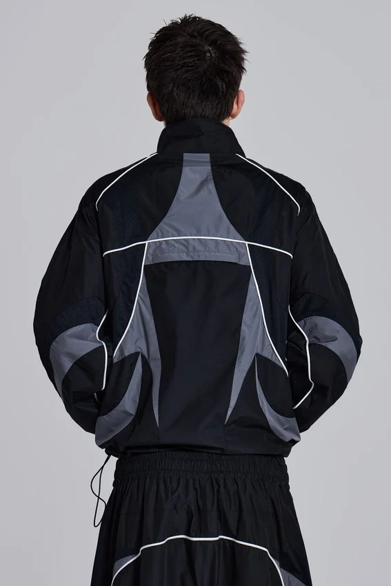 Veste Vapor noire à empiècements