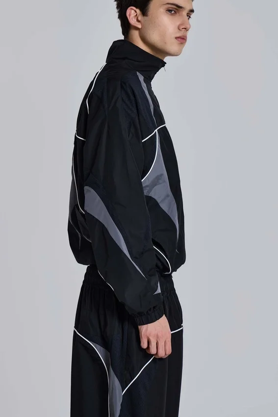 Veste Vapor noire à empiècements
